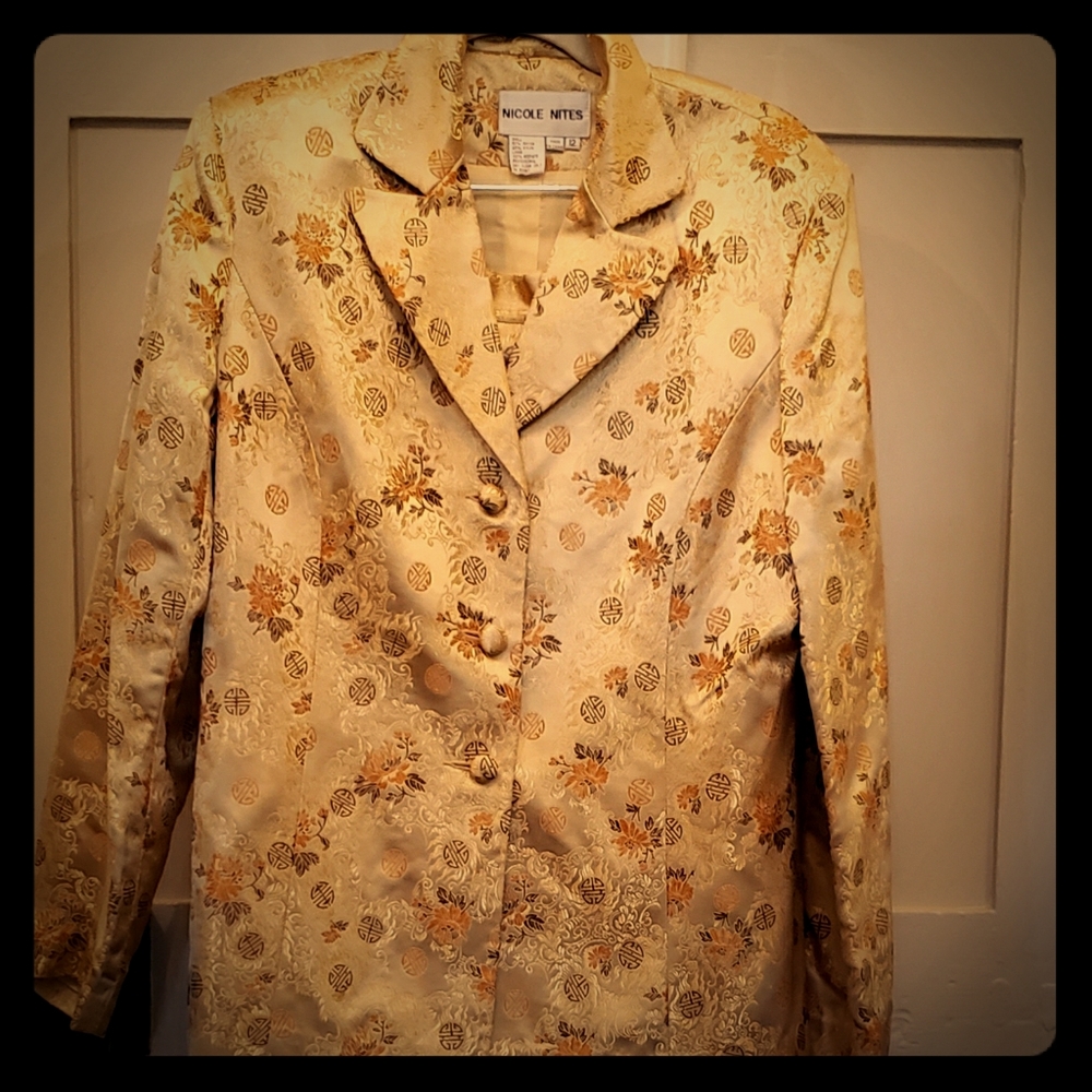 Nichole Nites two piece vintag skirt and jacket se